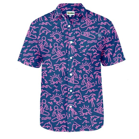 Tipsy Elves Other - Tipsy Elves Men's Sketchy Surfer Hawaiian Shirt Size XXL